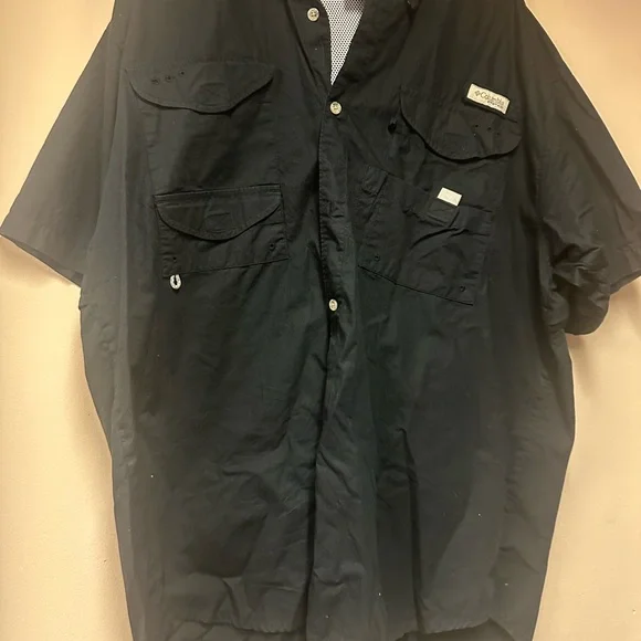 Columbia Black PFG Shirt - Picture 1 of 5